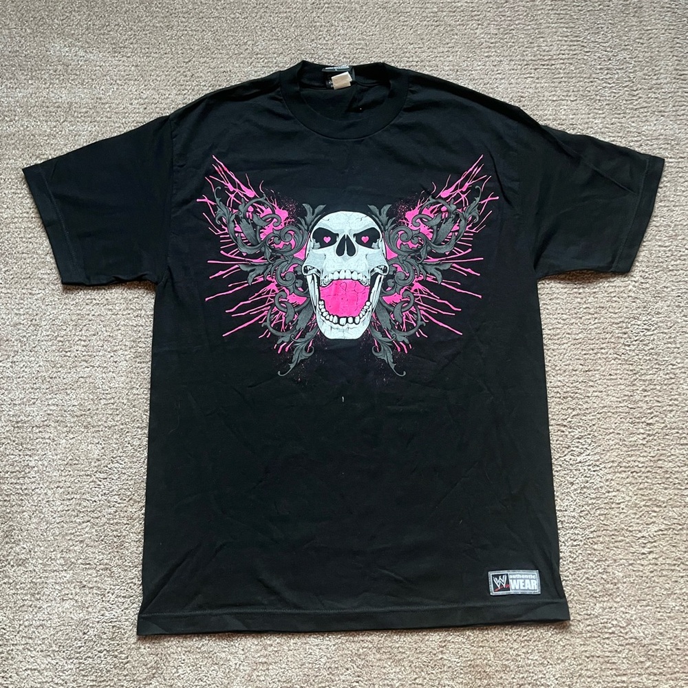 VTG 00’s / Y2K WWE Bret Hart Skull Black Tee